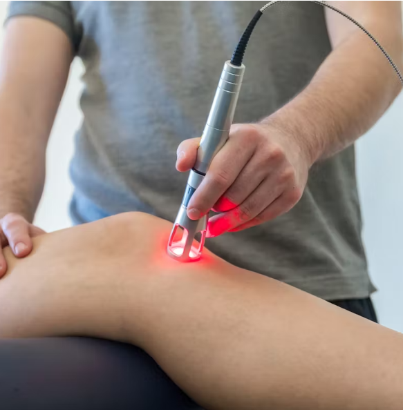 Low-Level Laser Therapy (LLLT) for chronic pain relief, muscle recovery, joint pain management, and post-surgical healing at Health Plus Physiotherapy Clinic in Pune, Hinjewadi, and Marunji